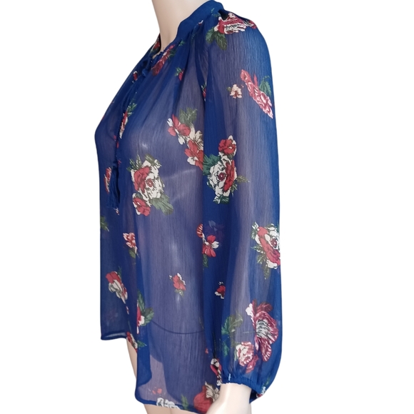 Lucky Brand Bohemian Tunic Top V Neck Size Small - Picture 4 of 12